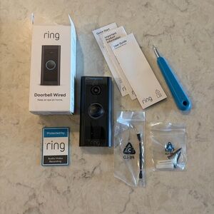 Ring Video Doorbell Wired (Model: 5AT3T5) - 1080p HD - Open Box/Full Kit